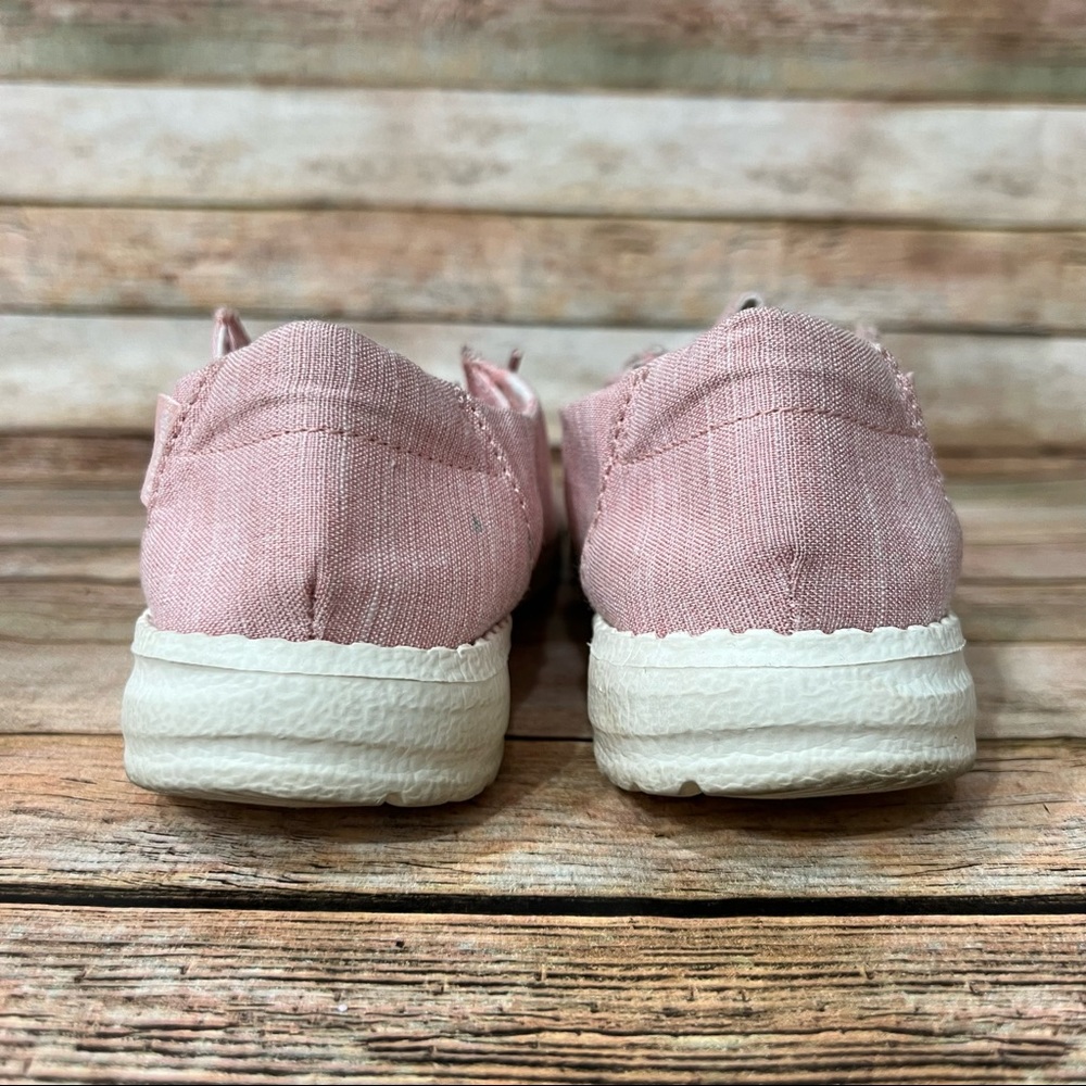 Hey Dude Pink Wendy Linen Loafers - Picture 7 of 9